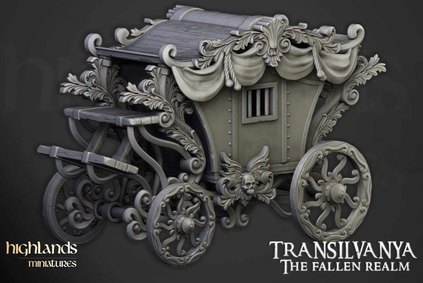 Miniatura Carro Boyardo No-Muerto Condes Vampiro resina 28mm sin pintar - Drakholm