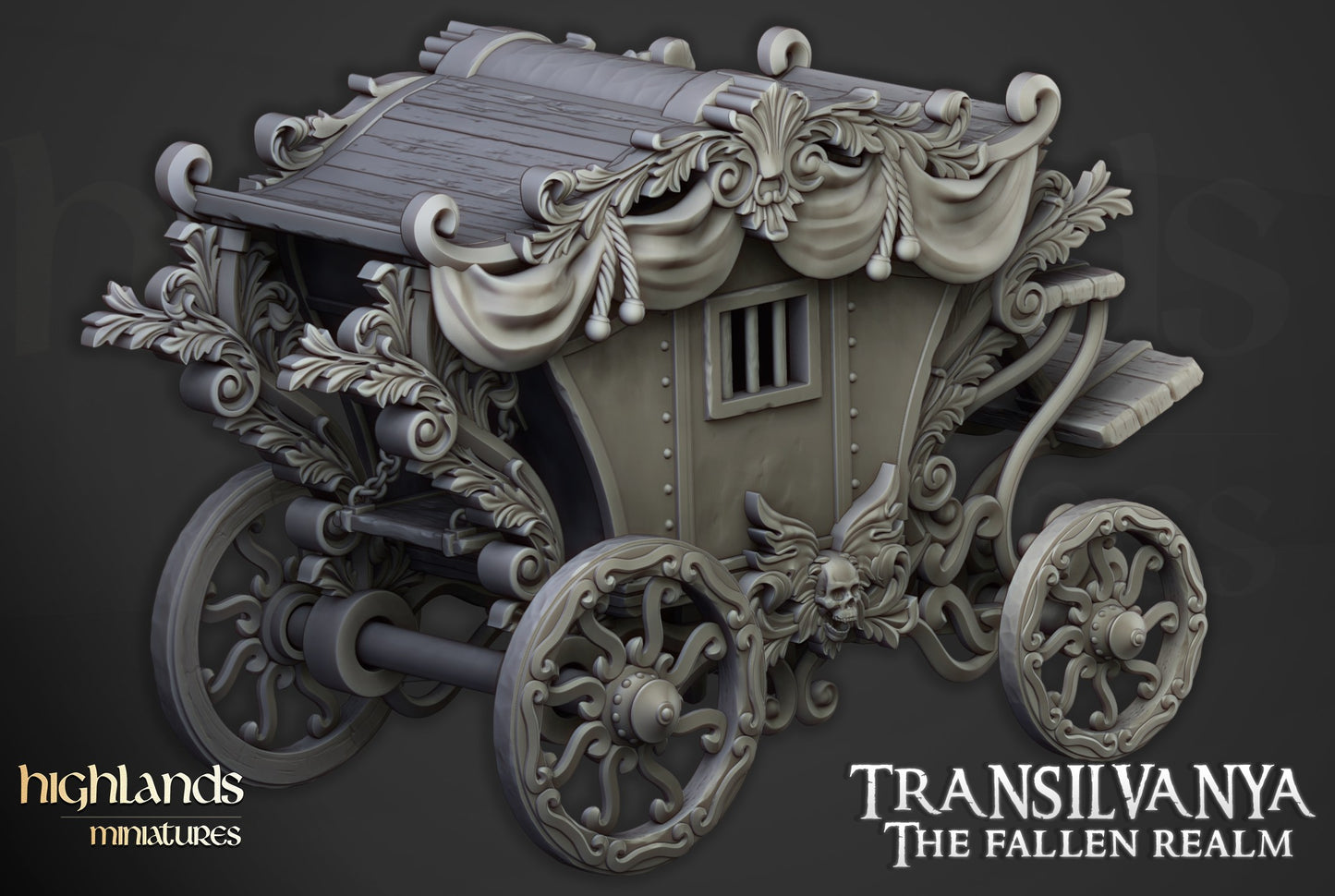Miniatura Carro Boyardo No-Muerto Condes Vampiro resina 28mm sin pintar - Drakholm