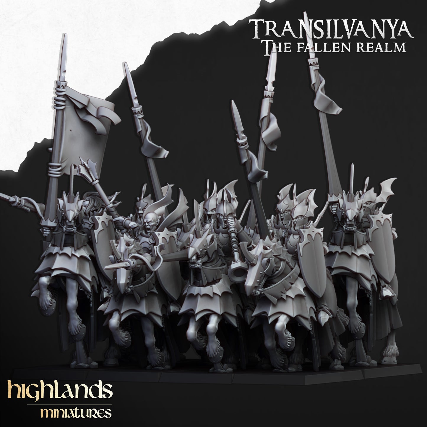 Miniatura Caballeros Vampiros Condes Vampiro resina 28mm sin pintar - Drakholm