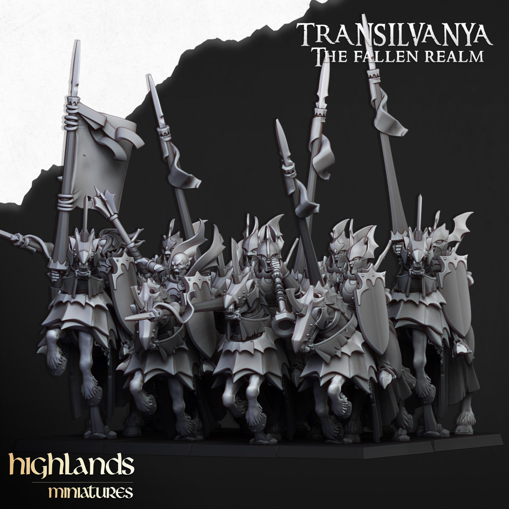 Miniatura Caballeros Vampiros Condes Vampiro resina 28mm sin pintar - Drakholm