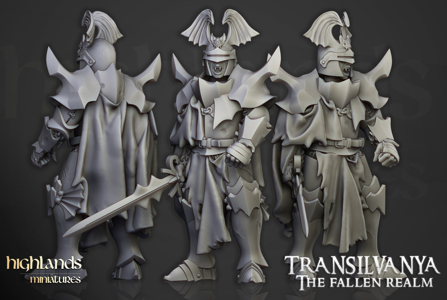 Miniatura Unidad de Neófitos Vampiros Condes Vampiro resina 28mm sin pintar - Drakholm