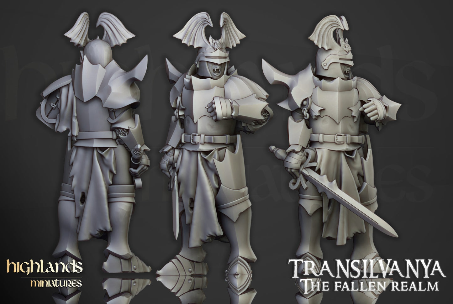 Miniatura Unidad de Neófitos Vampiros Condes Vampiro resina 28mm sin pintar - Drakholm