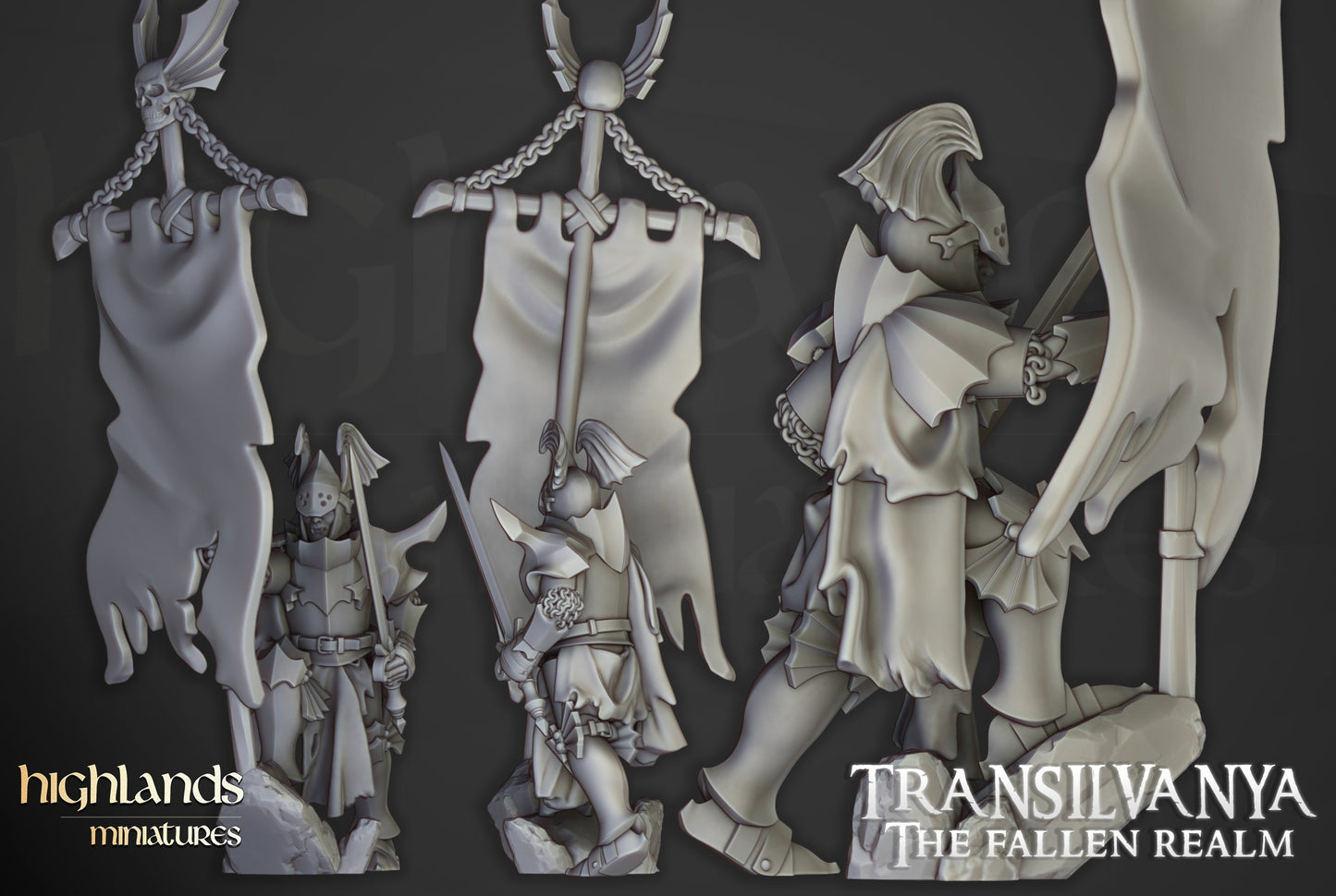 Miniatura Unidad de Neófitos Vampiros Condes Vampiro resina 28mm sin pintar - Drakholm