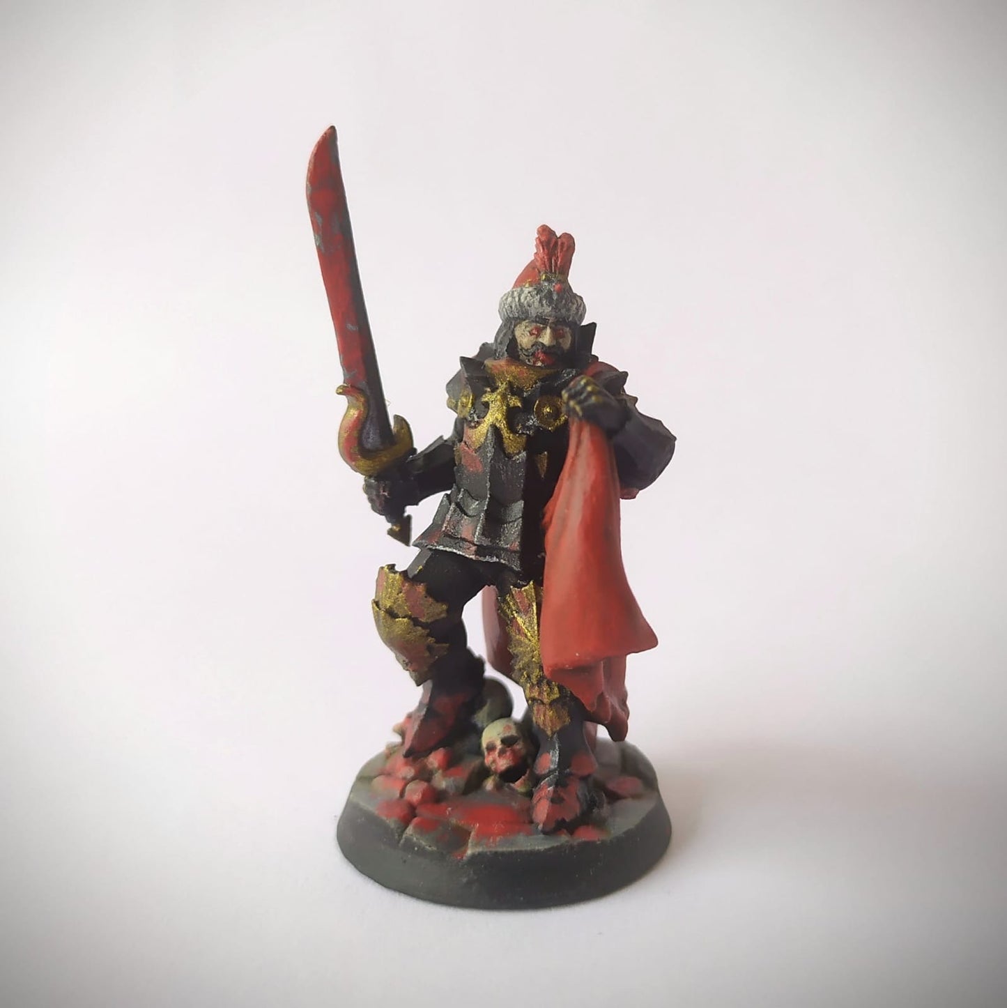 Miniatura Vlad Valăcari, el Profanador Condes Vampiro resina 28mm sin pintar - Drakholm