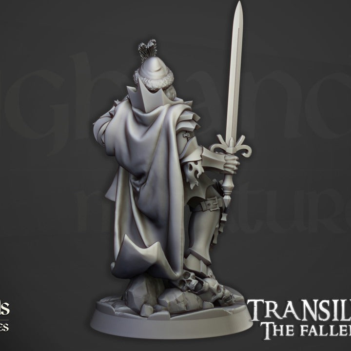 Miniatura Vlad Valăcari, el Profanador Condes Vampiro resina 28mm sin pintar - Drakholm