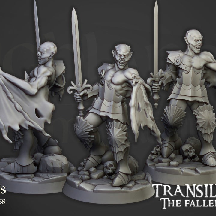 Miniatura Vlad Valăcari, el Profanador Condes Vampiro resina 28mm sin pintar - Drakholm