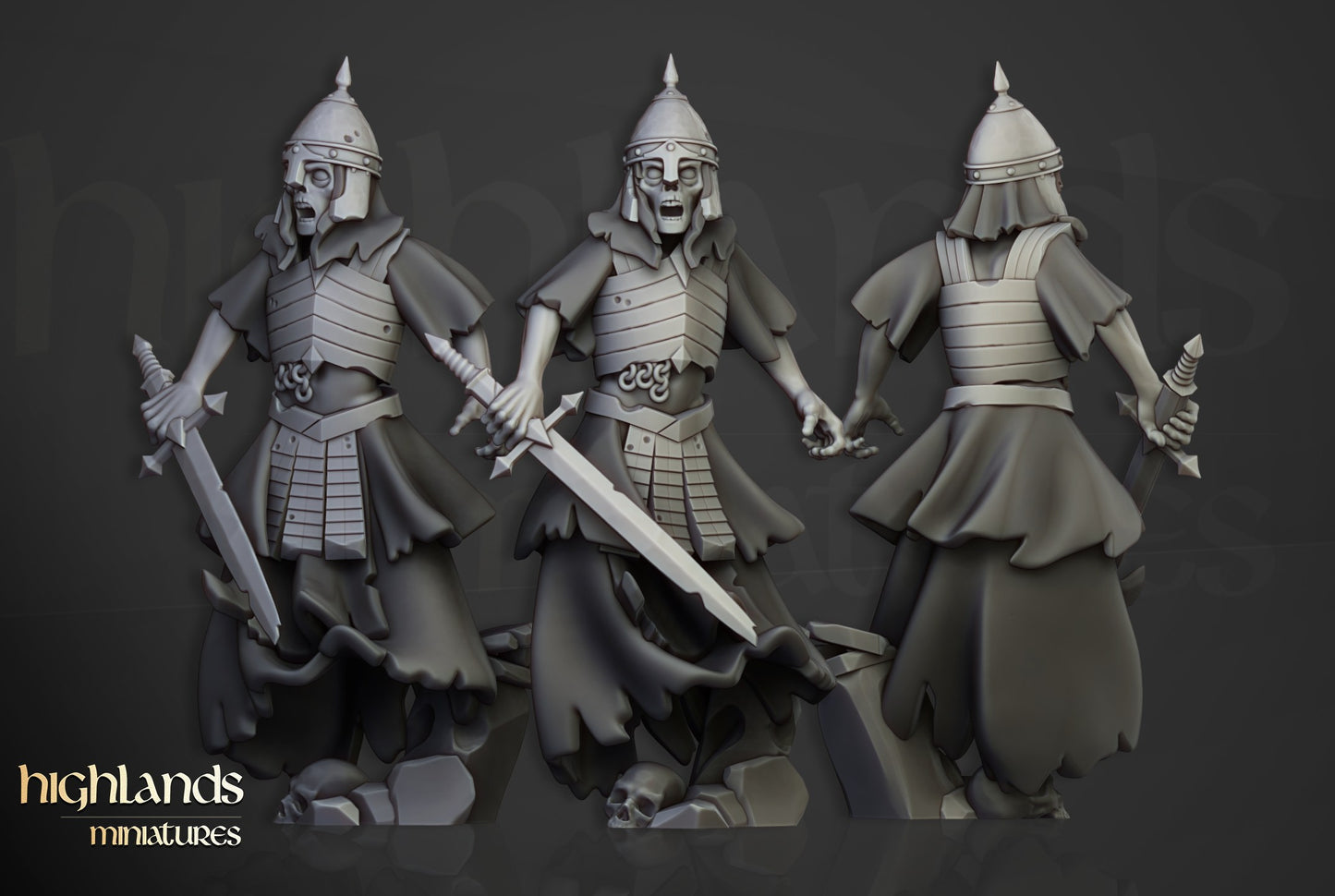 Miniatura Unidad de Aparecidos Condes Vampiro resina 28mm sin pintar - Drakholm