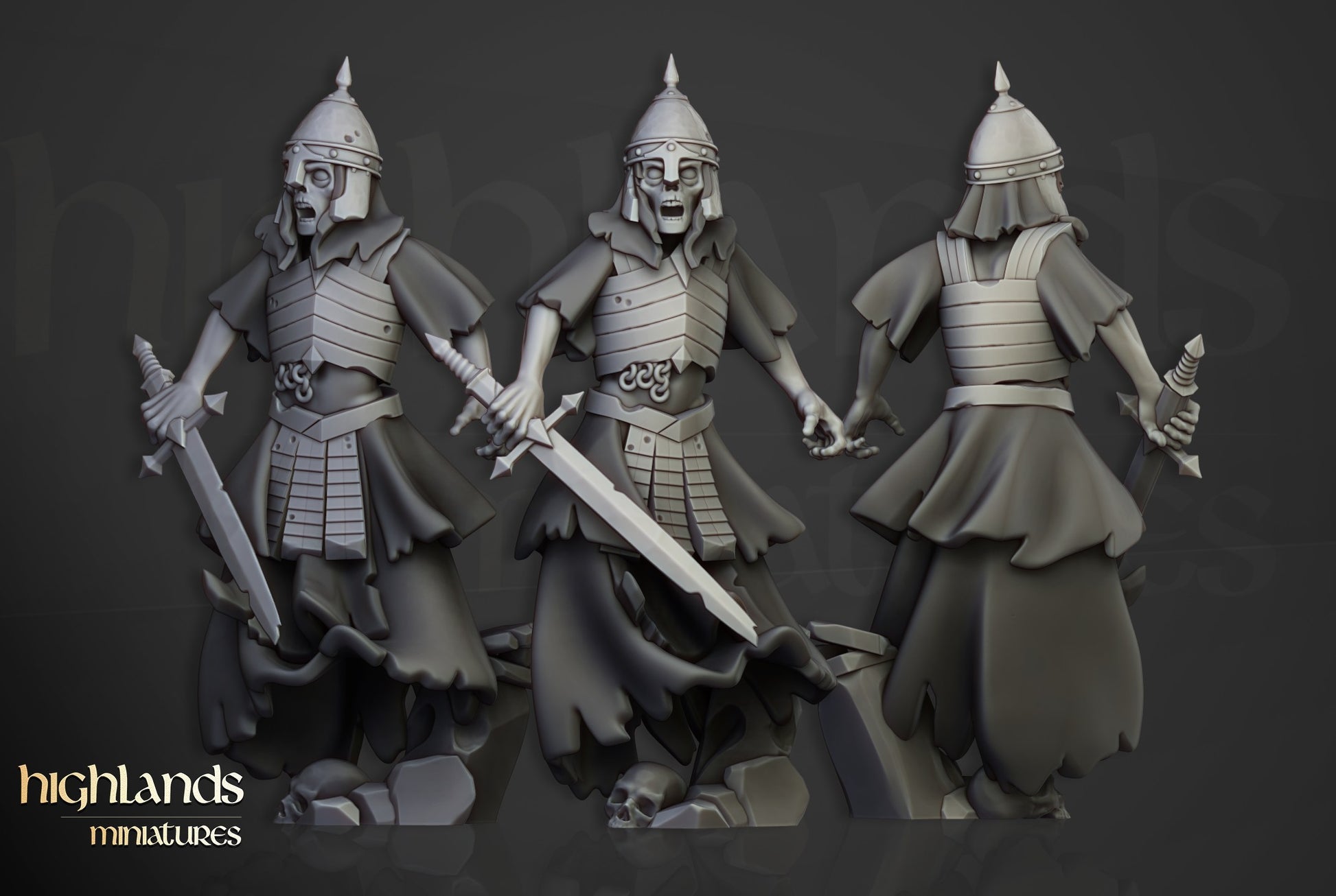 Miniatura Unidad de Aparecidos Condes Vampiro resina 28mm sin pintar - Drakholm