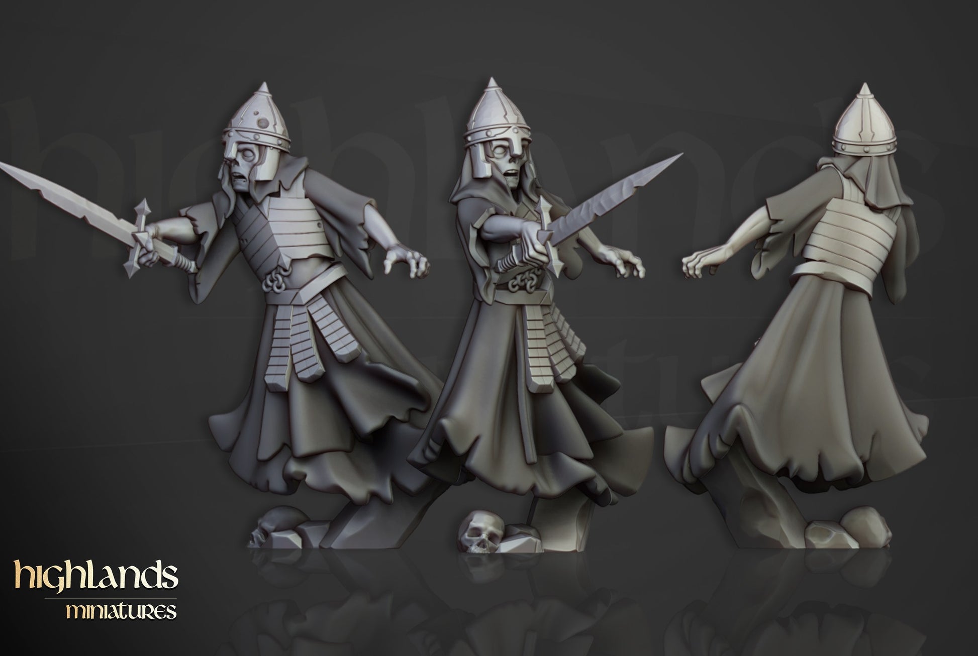 Miniatura Unidad de Aparecidos Condes Vampiro resina 28mm sin pintar - Drakholm