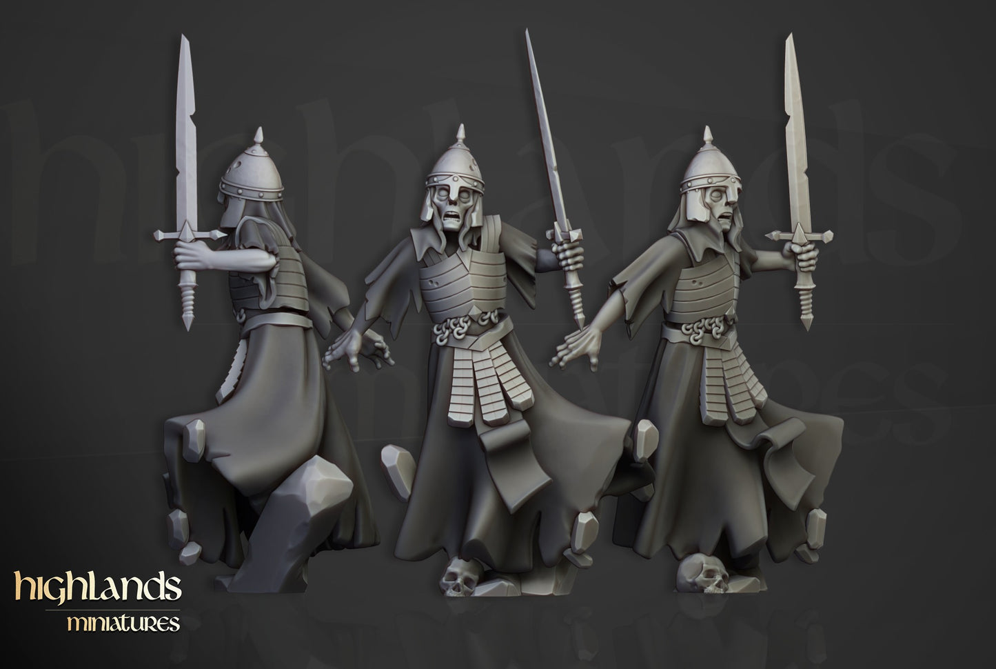 Miniatura Unidad de Aparecidos Condes Vampiro resina 28mm sin pintar - Drakholm