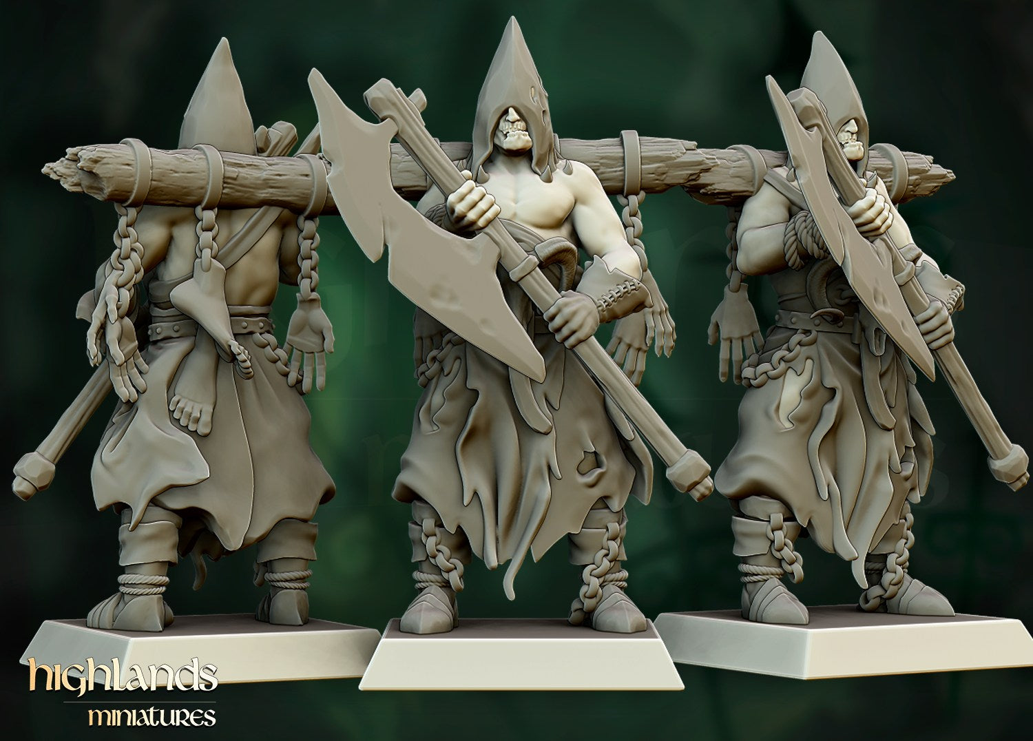 Miniatura Unidad de Zombis Condes Vampiro resina 28mm sin pintar - Drakholm