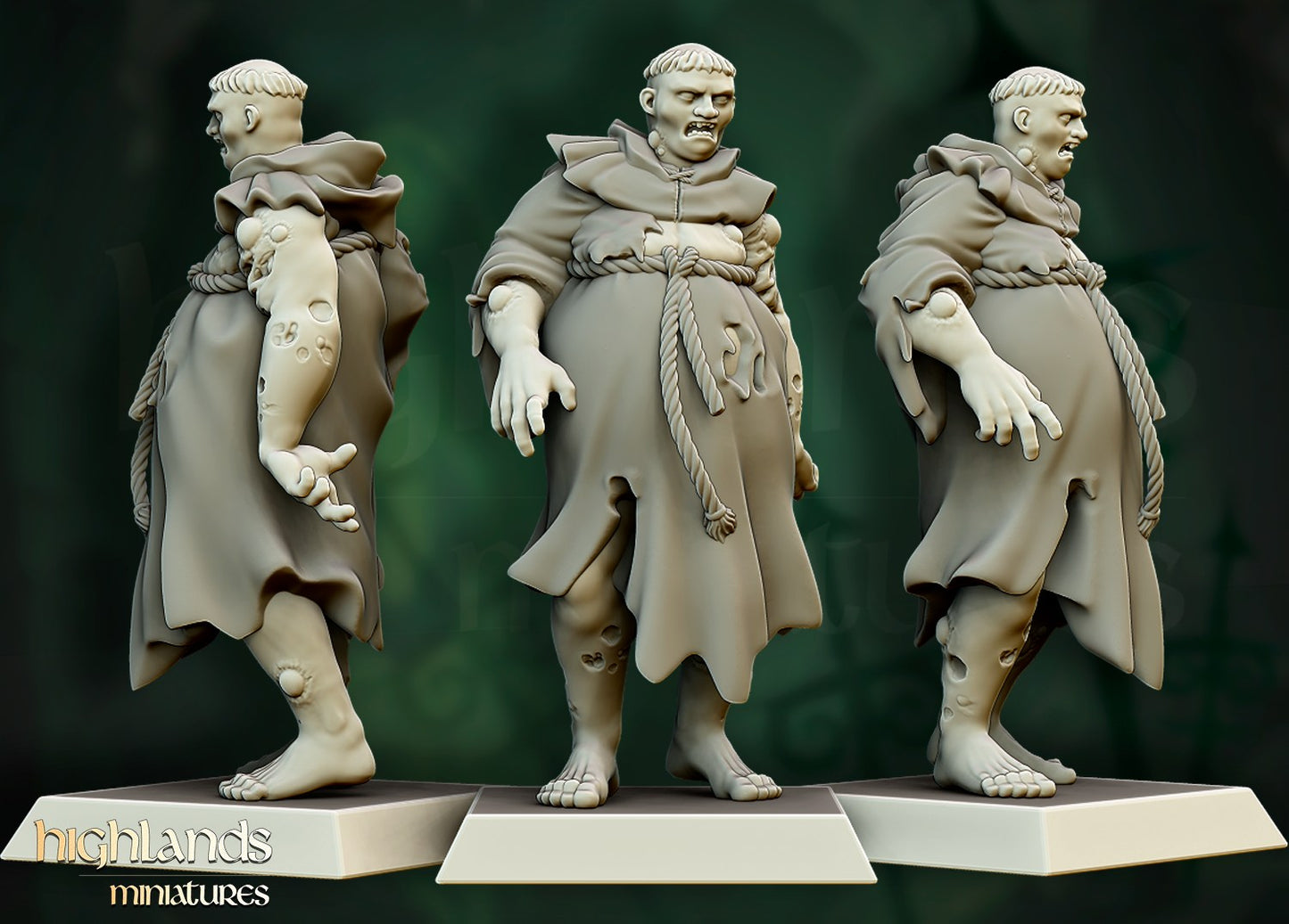Miniatura Unidad de Zombis Condes Vampiro resina 28mm sin pintar - Drakholm