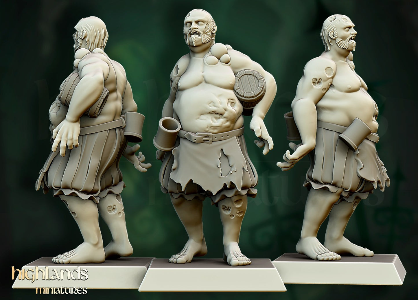 Miniatura Unidad de Zombis Condes Vampiro resina 28mm sin pintar - Drakholm