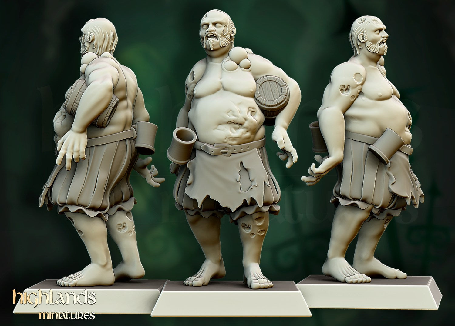 Miniatura Unidad de Zombis Condes Vampiro resina 28mm sin pintar - Drakholm