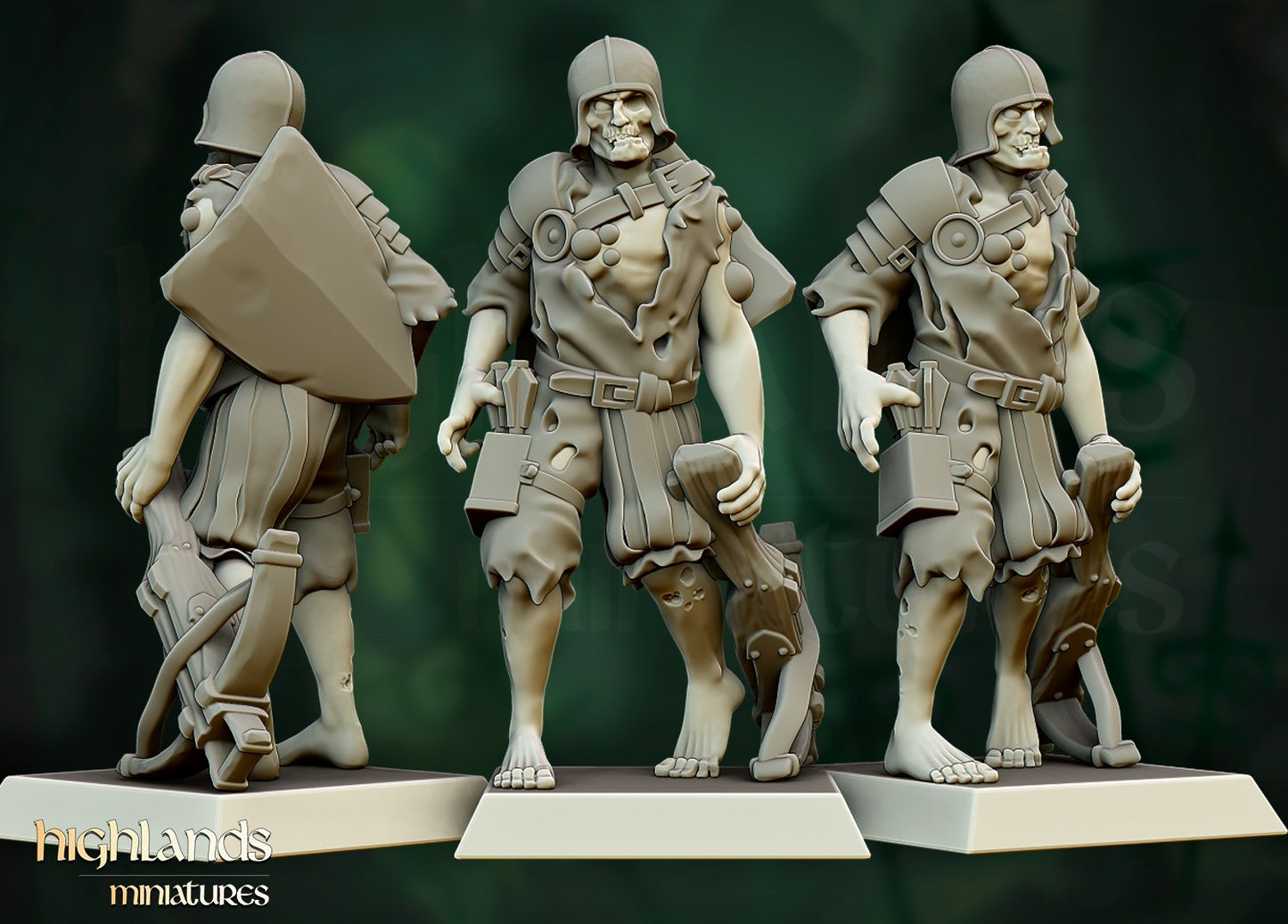 Miniatura Unidad de Zombis Condes Vampiro resina 28mm sin pintar - Drakholm