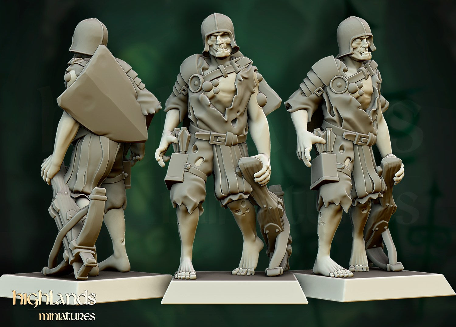 Miniatura Unidad de Zombis Condes Vampiro resina 28mm sin pintar - Drakholm