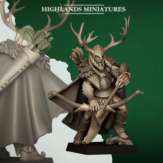 Miniatura Noble Elfo Salvaje Elfos Silvanos resina 28mm sin pintar - Drakholm