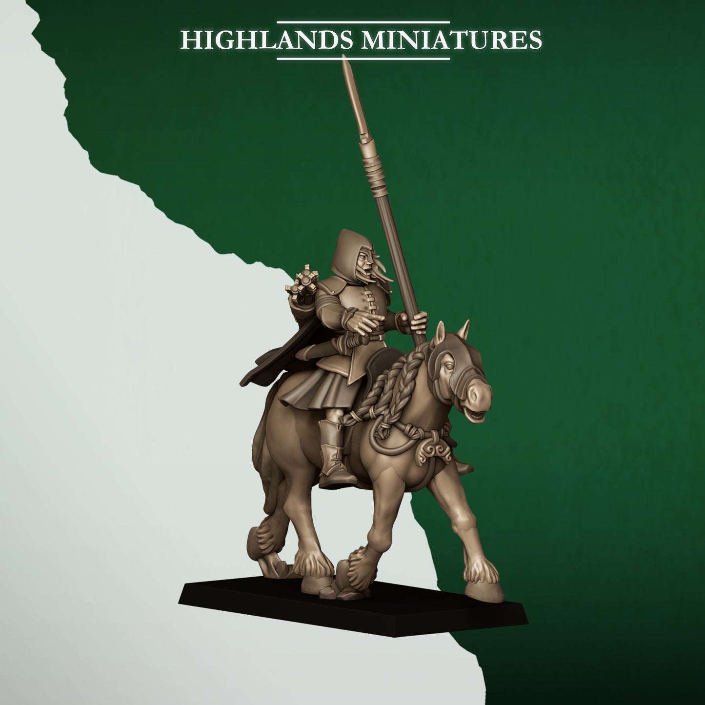 Miniatura Arqueros Salvajes Montados Elfos Silvanos resina 28mm sin pintar - Drakholm
