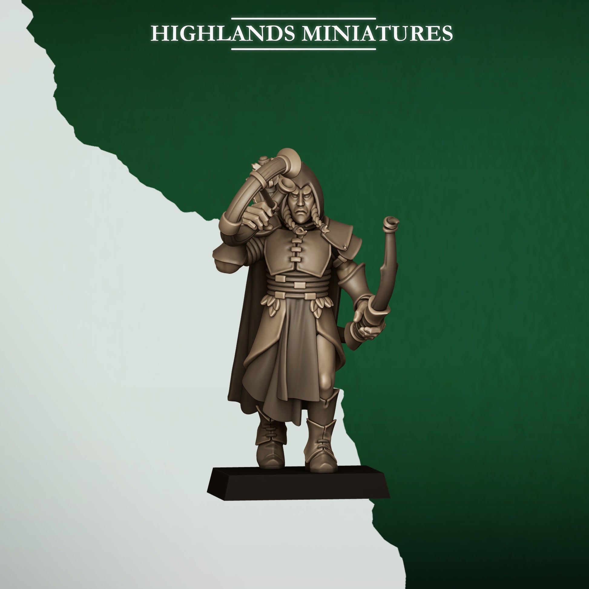 Miniatura Arqueros Salvajes Elfos Silvanos resina 28mm sin pintar - Drakholm