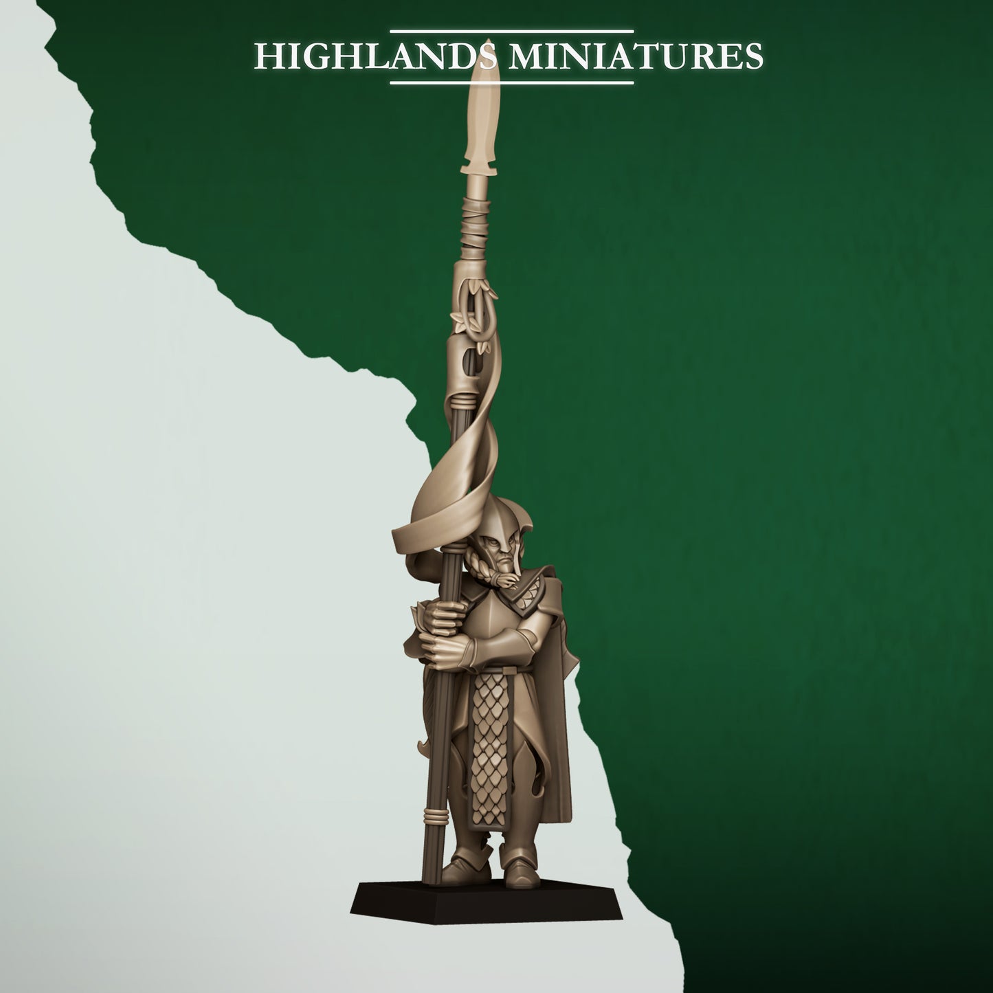 Miniatura Lanceros Salvajes Elfos Silvanos resina 28mm sin pintar - Drakholm
