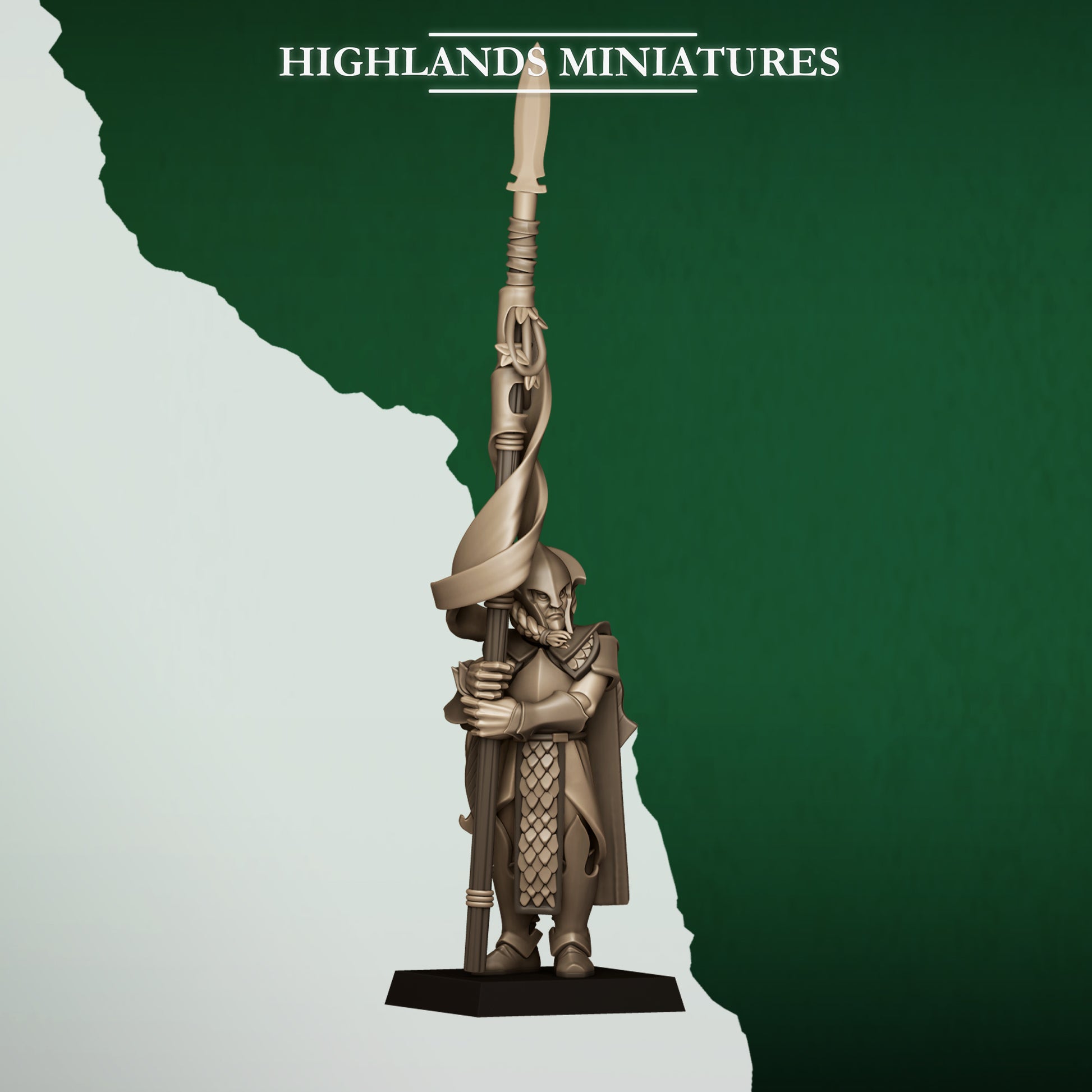 Miniatura Lanceros Salvajes Elfos Silvanos resina 28mm sin pintar - Drakholm