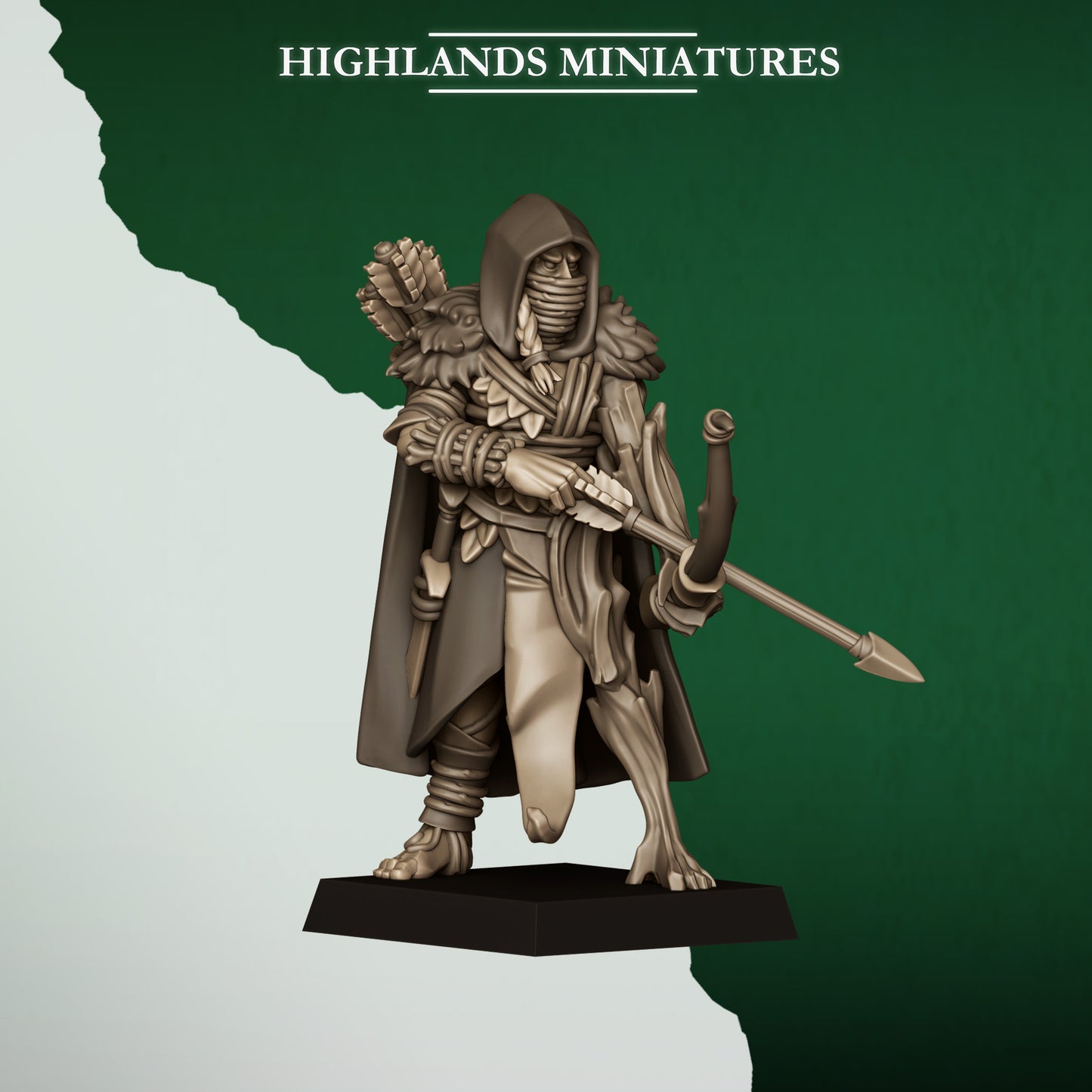Miniatura Exploradores Salvajes Elfos Silvanos resina 28mm sin pintar - Drakholm