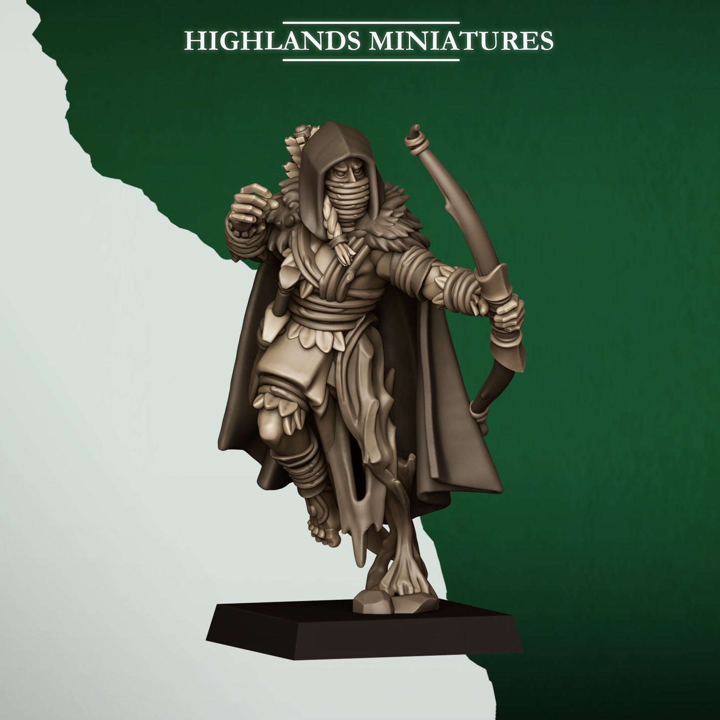 Miniatura Exploradores Salvajes Elfos Silvanos resina 28mm sin pintar - Drakholm