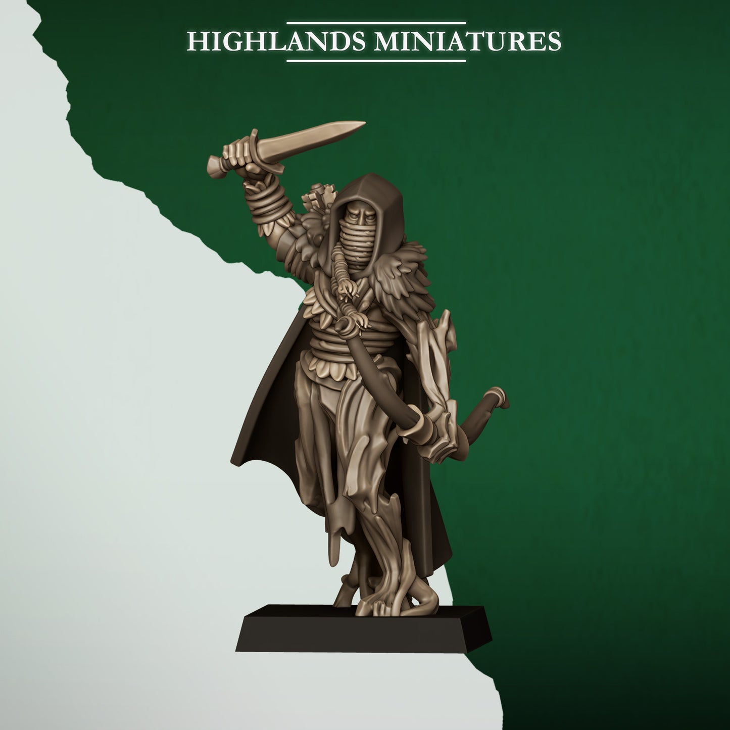 Miniatura Exploradores Salvajes Elfos Silvanos resina 28mm sin pintar - Drakholm