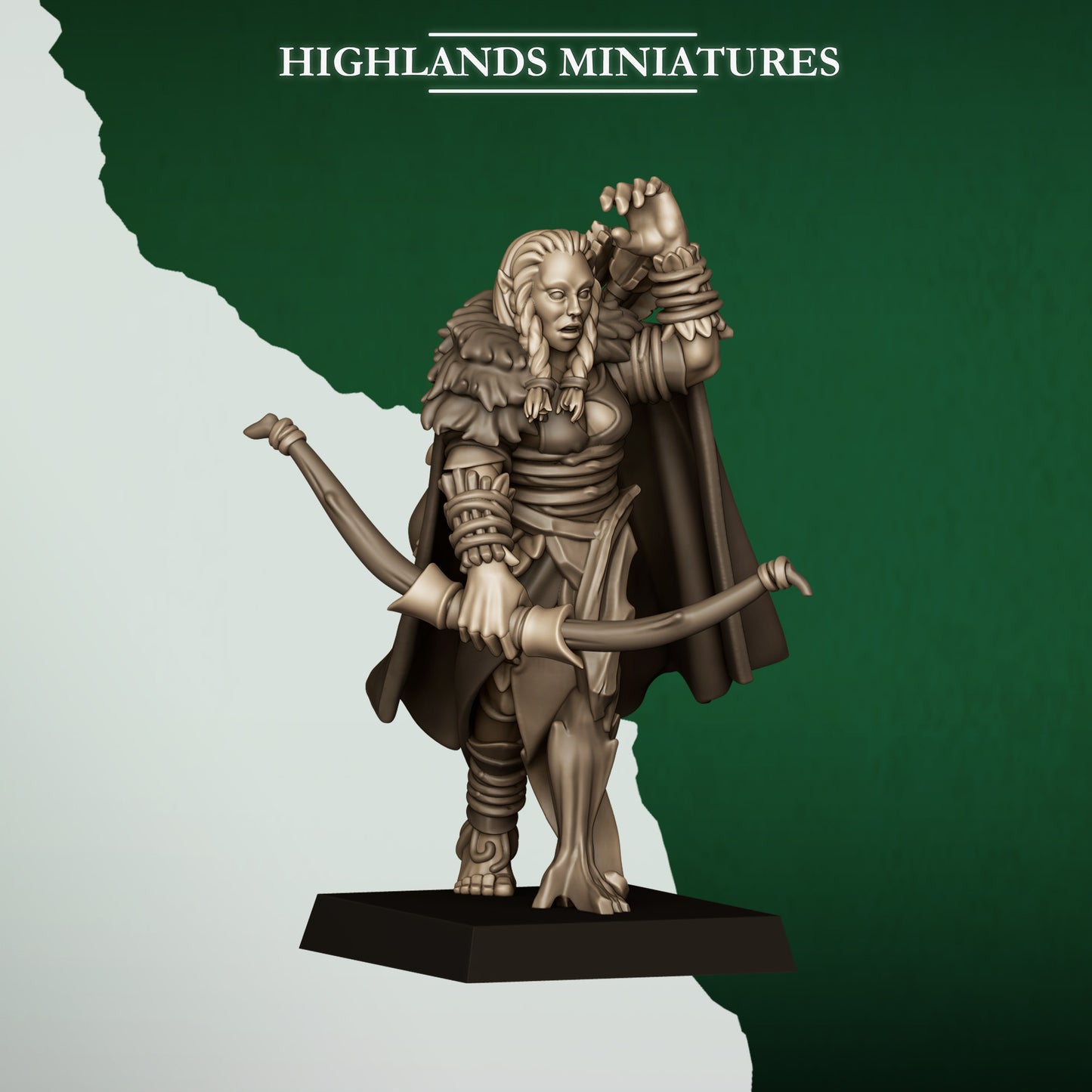 Miniatura Exploradores Salvajes Elfos Silvanos resina 28mm sin pintar - Drakholm