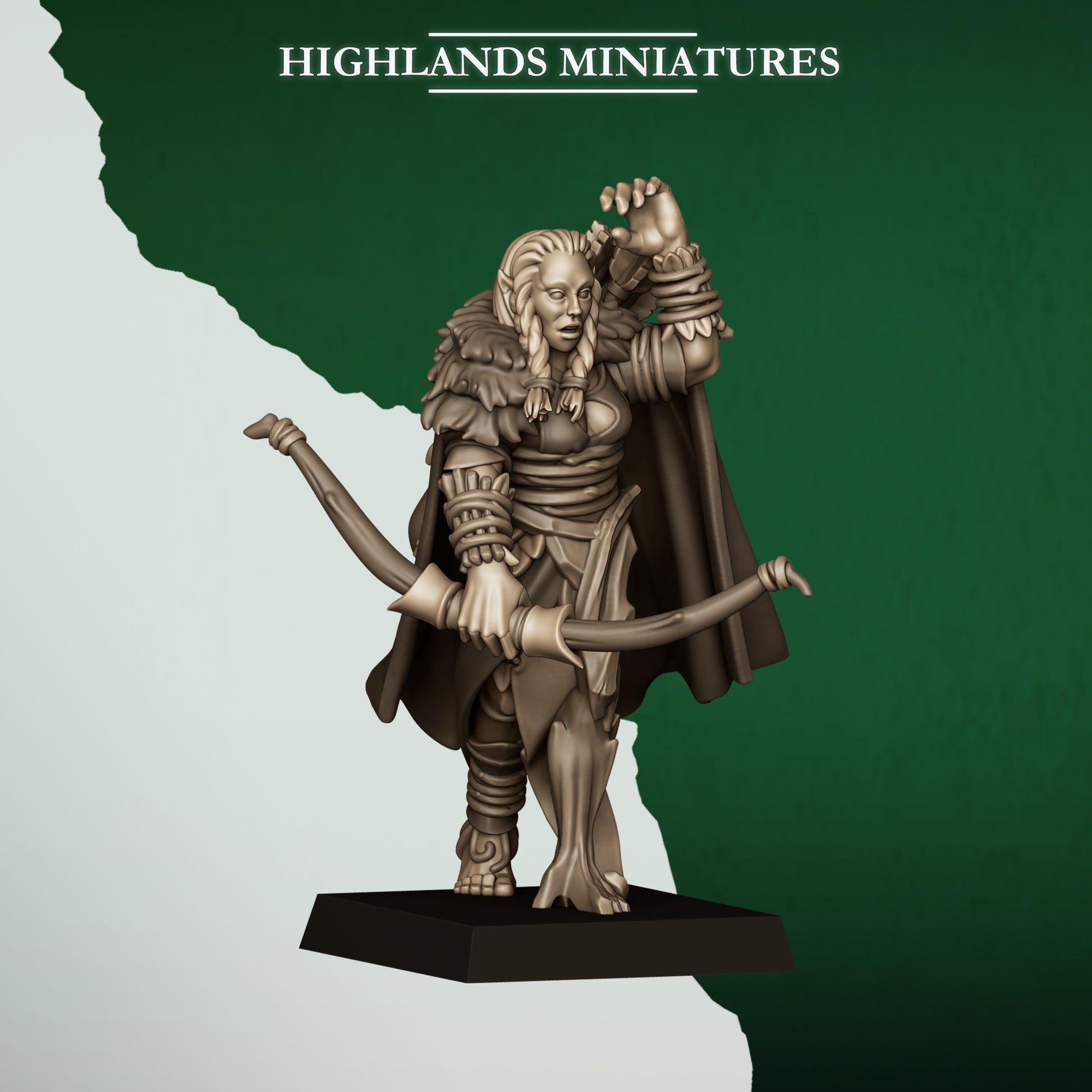 Miniatura Exploradores Salvajes Elfos Silvanos resina 28mm sin pintar - Drakholm