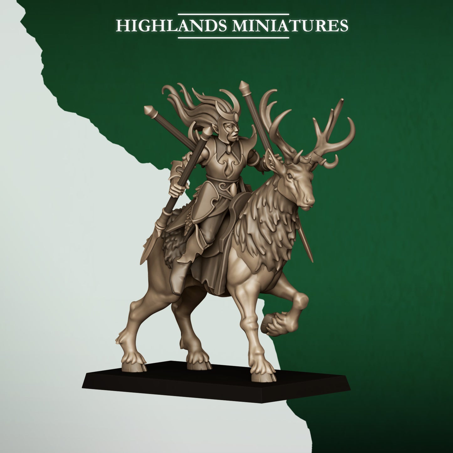 Miniatura Hermanas del Plenilunio Elfos Silvanos resina 28mm sin pintar - Drakholm