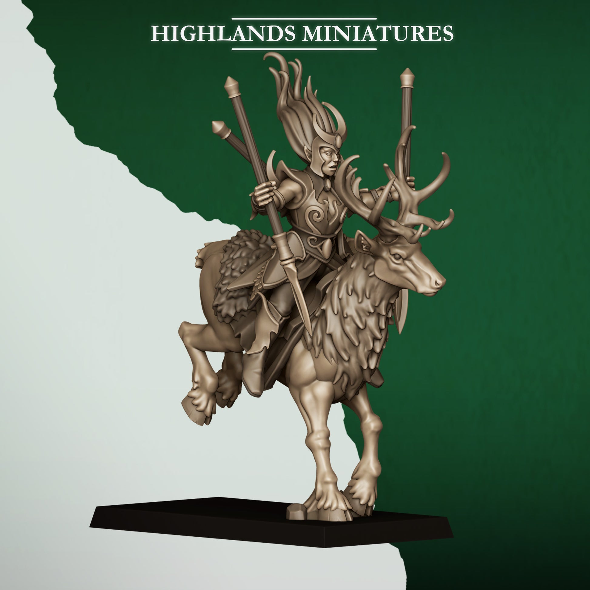 Miniatura Hermanas del Plenilunio Elfos Silvanos resina 28mm sin pintar - Drakholm