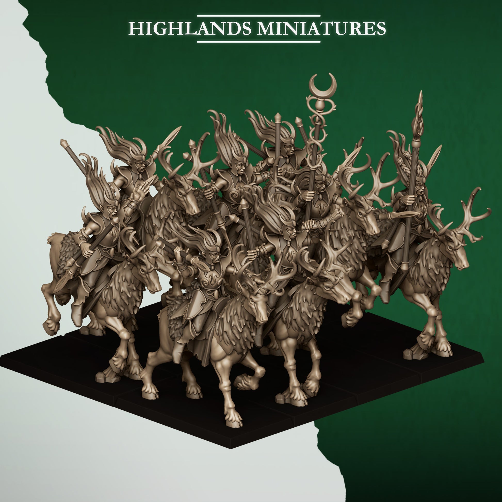 Miniatura Hermanas del Plenilunio Elfos Silvanos resina 28mm sin pintar - Drakholm