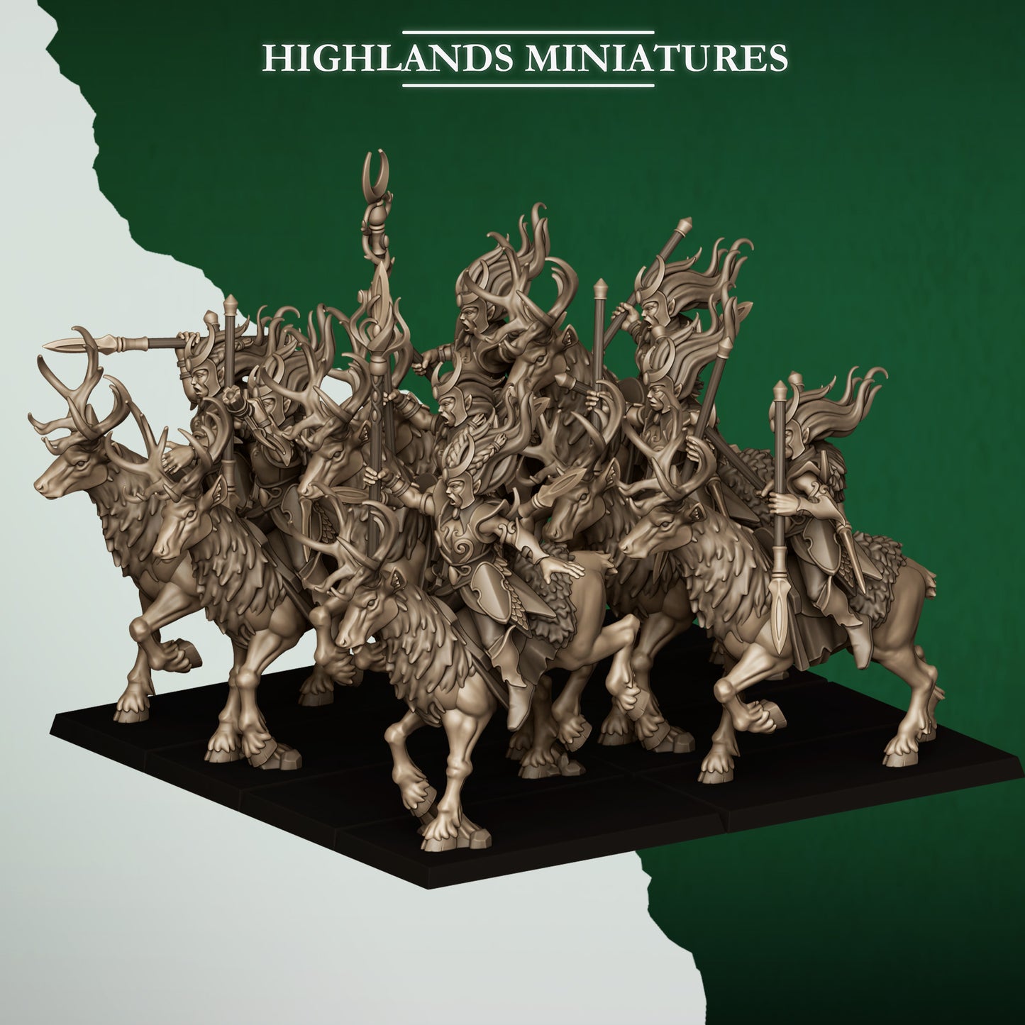 Miniatura Hermanas del Plenilunio Elfos Silvanos resina 28mm sin pintar - Drakholm