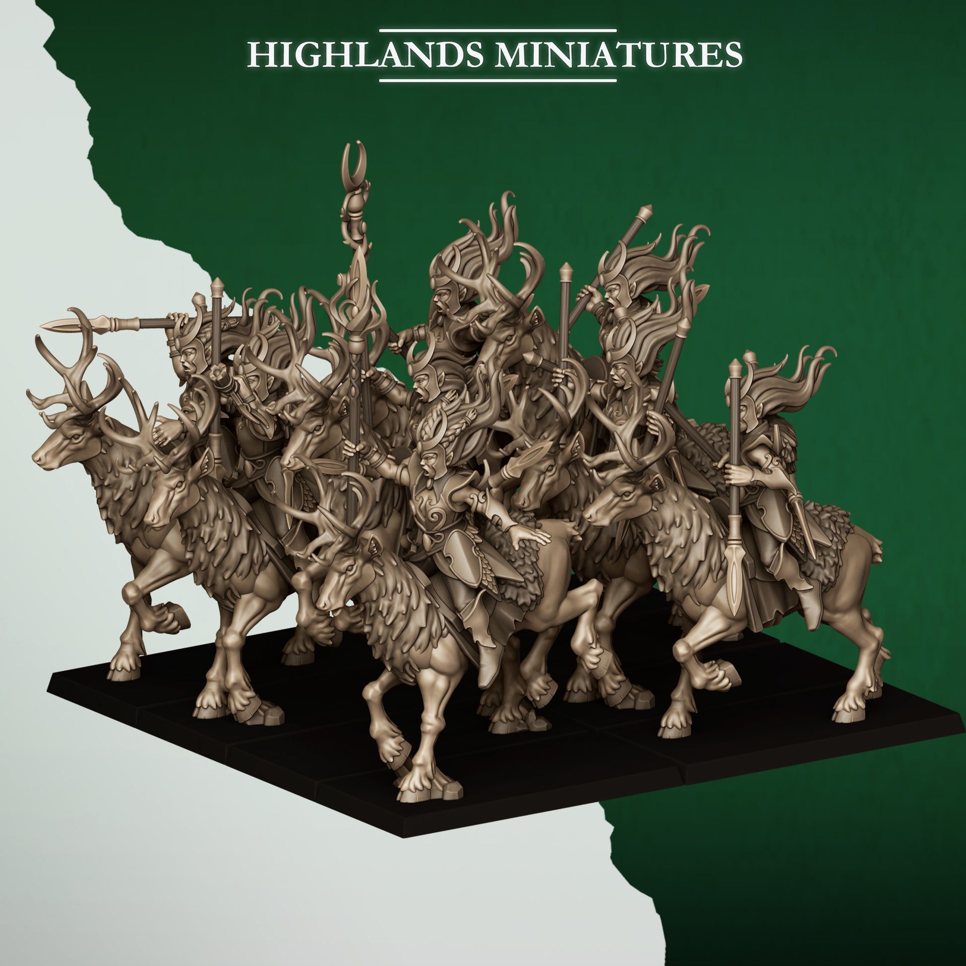 Miniatura Hermanas del Plenilunio Elfos Silvanos resina 28mm sin pintar - Drakholm