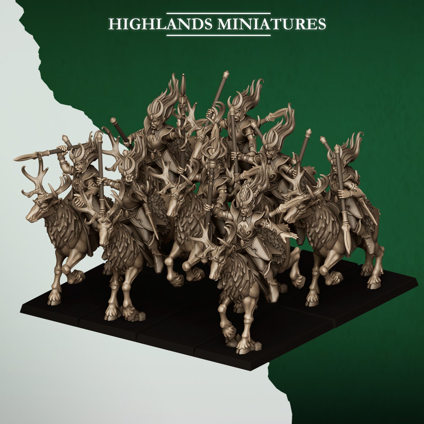Miniatura Hermanas del Plenilunio Elfos Silvanos resina 28mm sin pintar - Drakholm