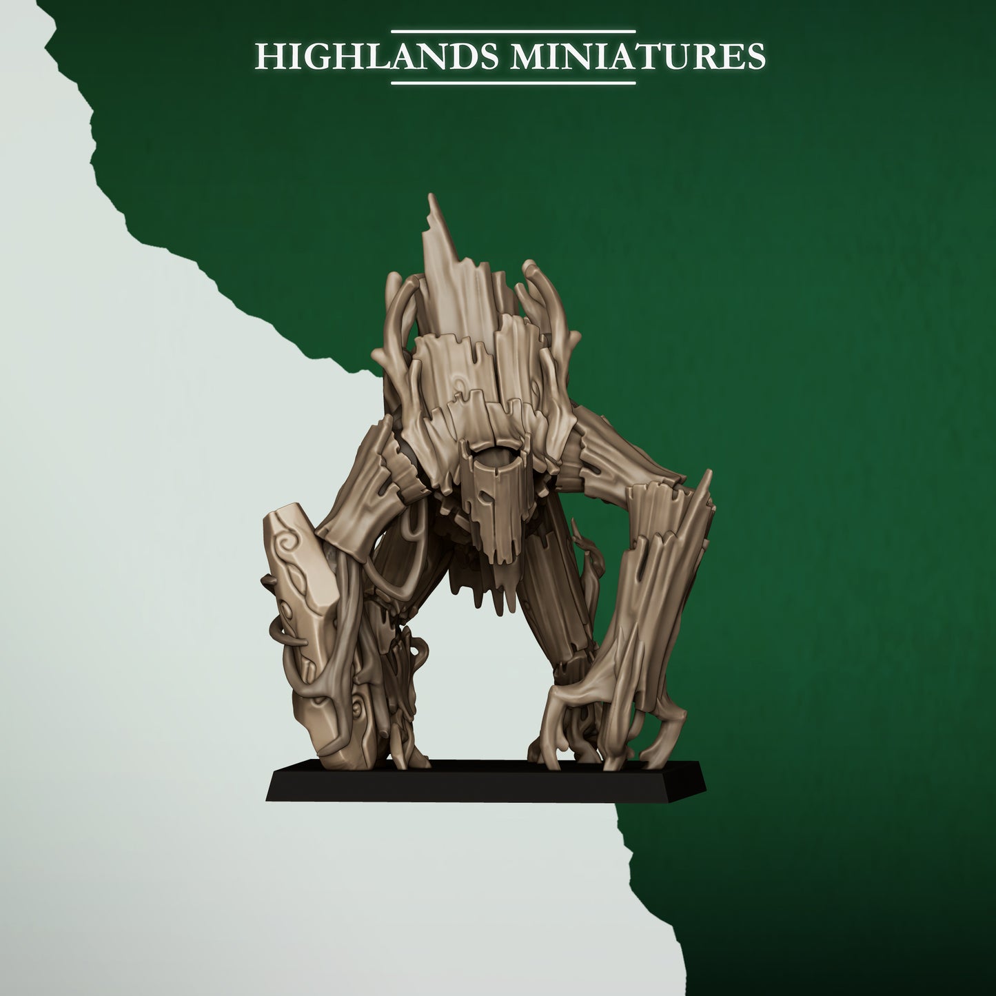 Miniatura Golem del Bosque Elfos Silvanos resina 28mm sin pintar - Drakholm