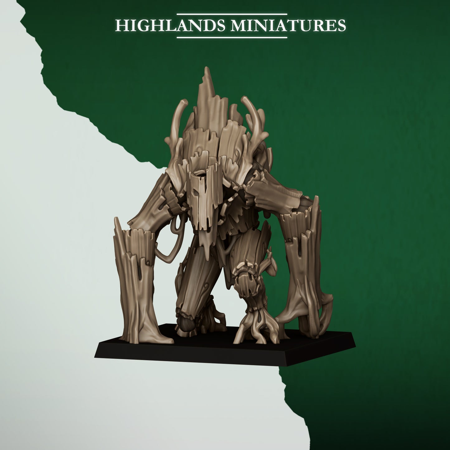 Miniatura Golem del Bosque Elfos Silvanos resina 28mm sin pintar - Drakholm