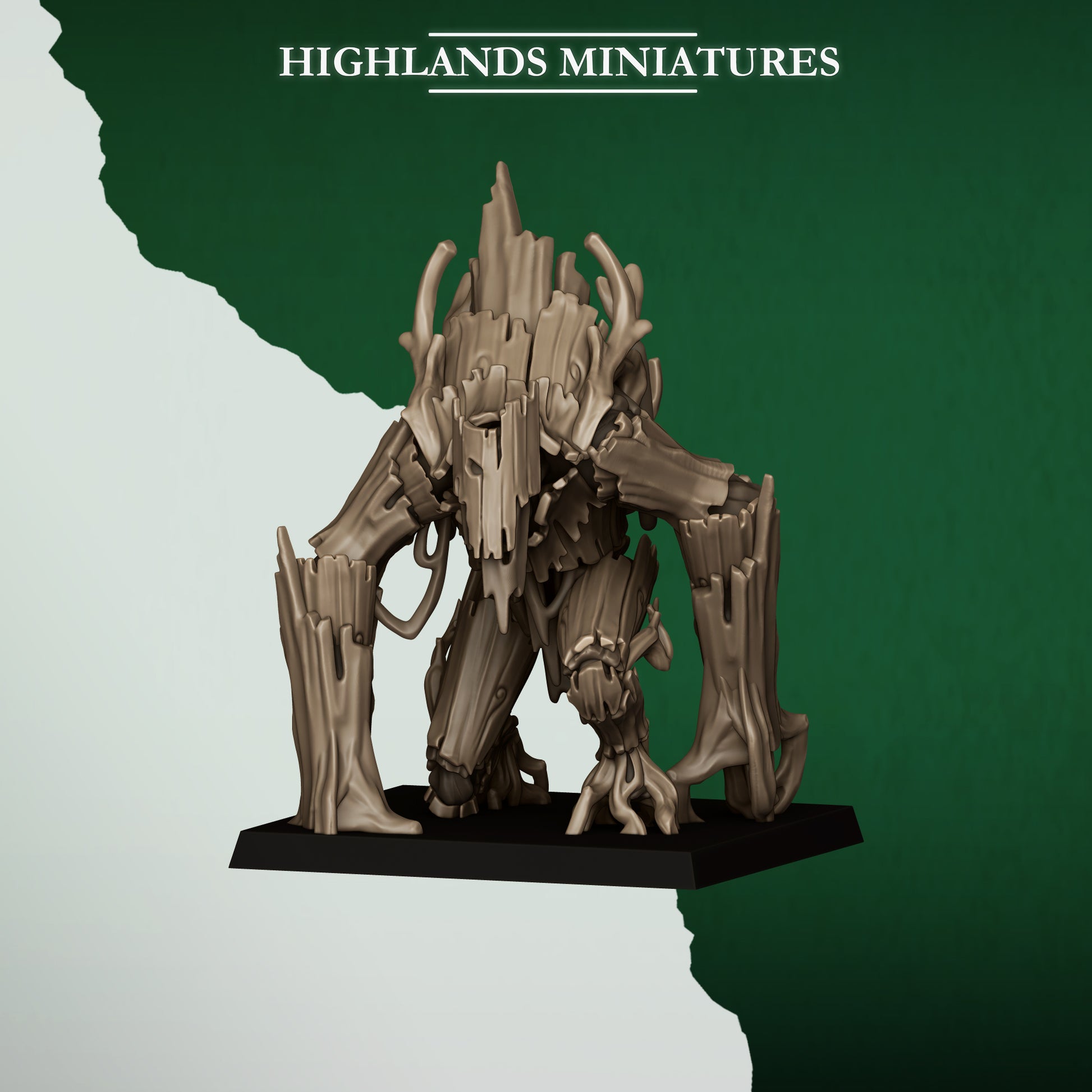 Miniatura Golem del Bosque Elfos Silvanos resina 28mm sin pintar - Drakholm