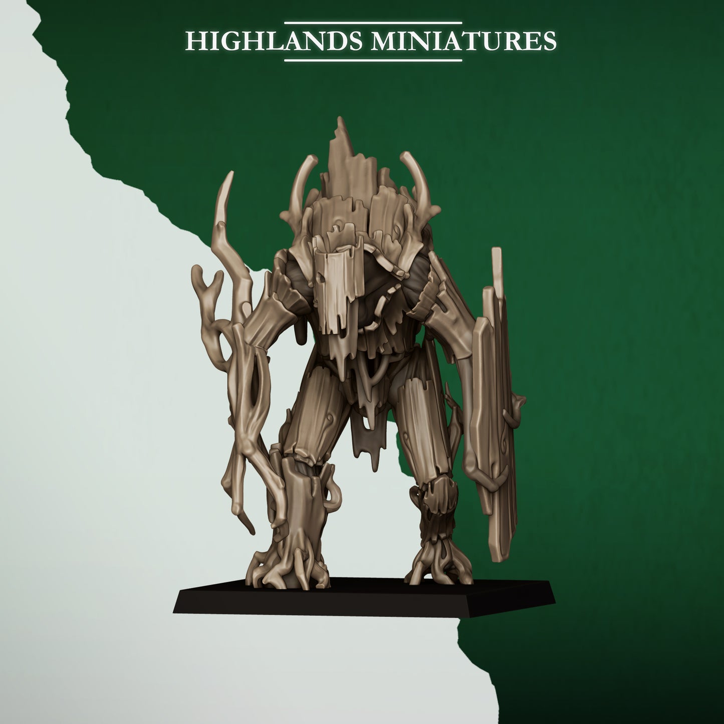 Miniatura Golem del Bosque Elfos Silvanos resina 28mm sin pintar - Drakholm
