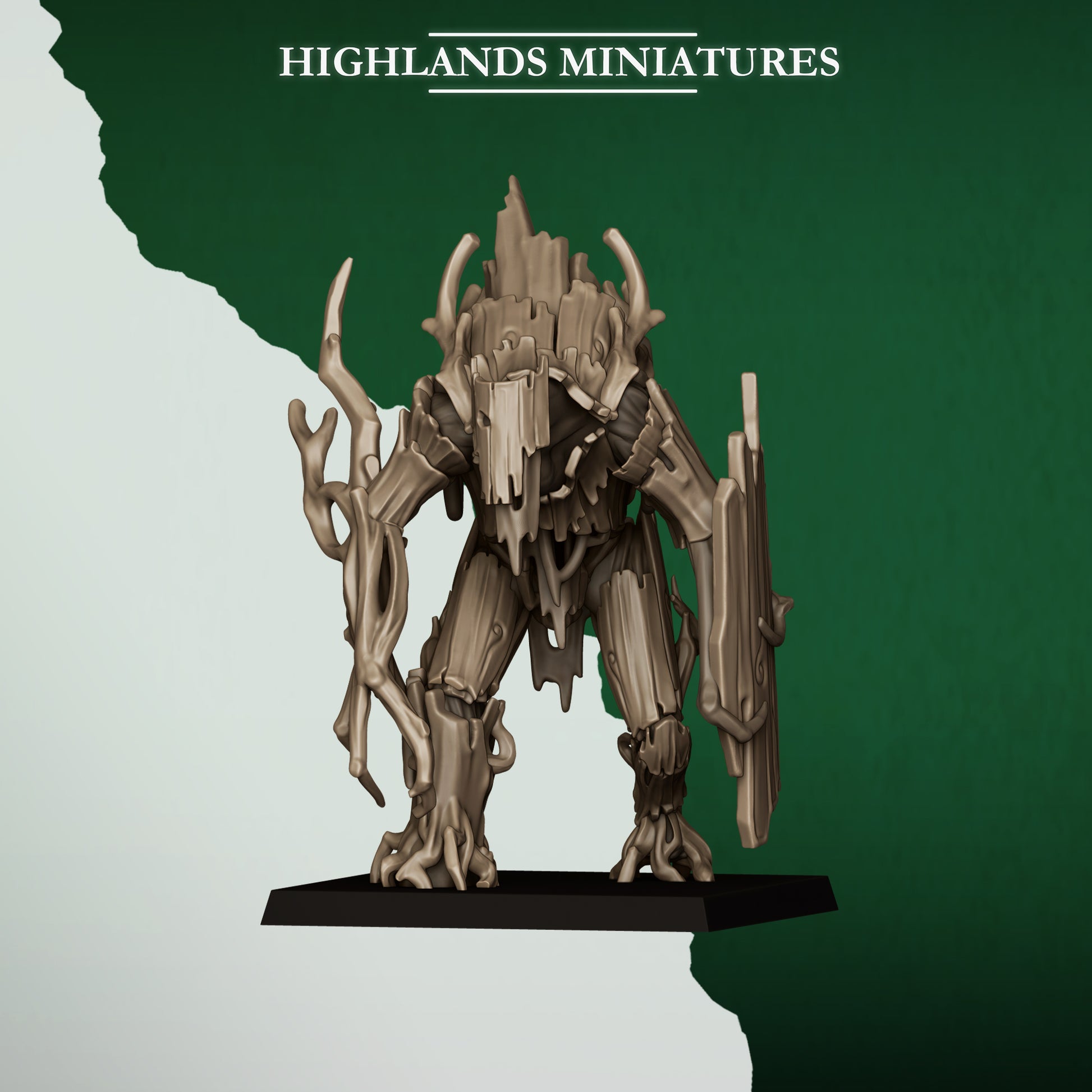 Miniatura Golem del Bosque Elfos Silvanos resina 28mm sin pintar - Drakholm