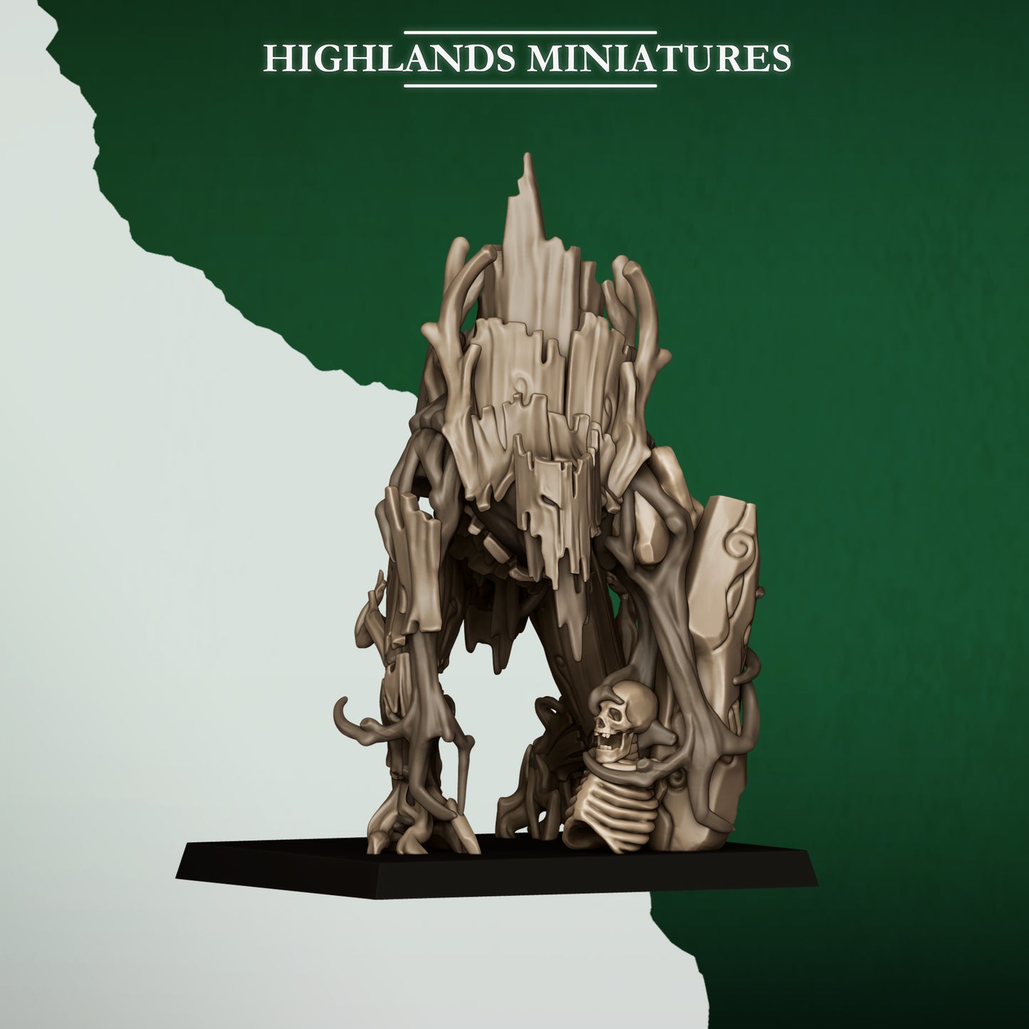Miniatura Golem del Bosque Elfos Silvanos resina 28mm sin pintar - Drakholm