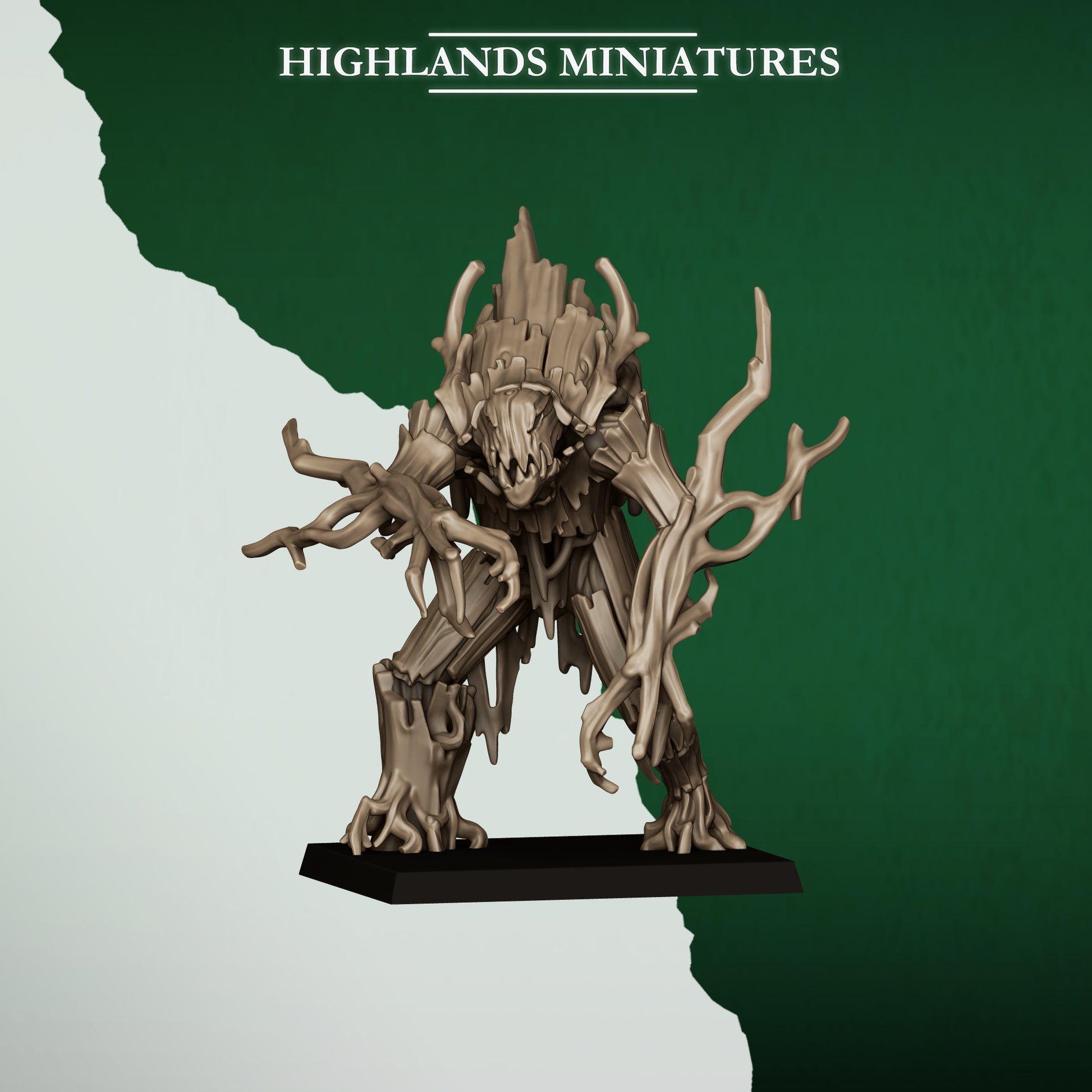 Miniatura Golem del Bosque Elfos Silvanos resina 28mm sin pintar - Drakholm