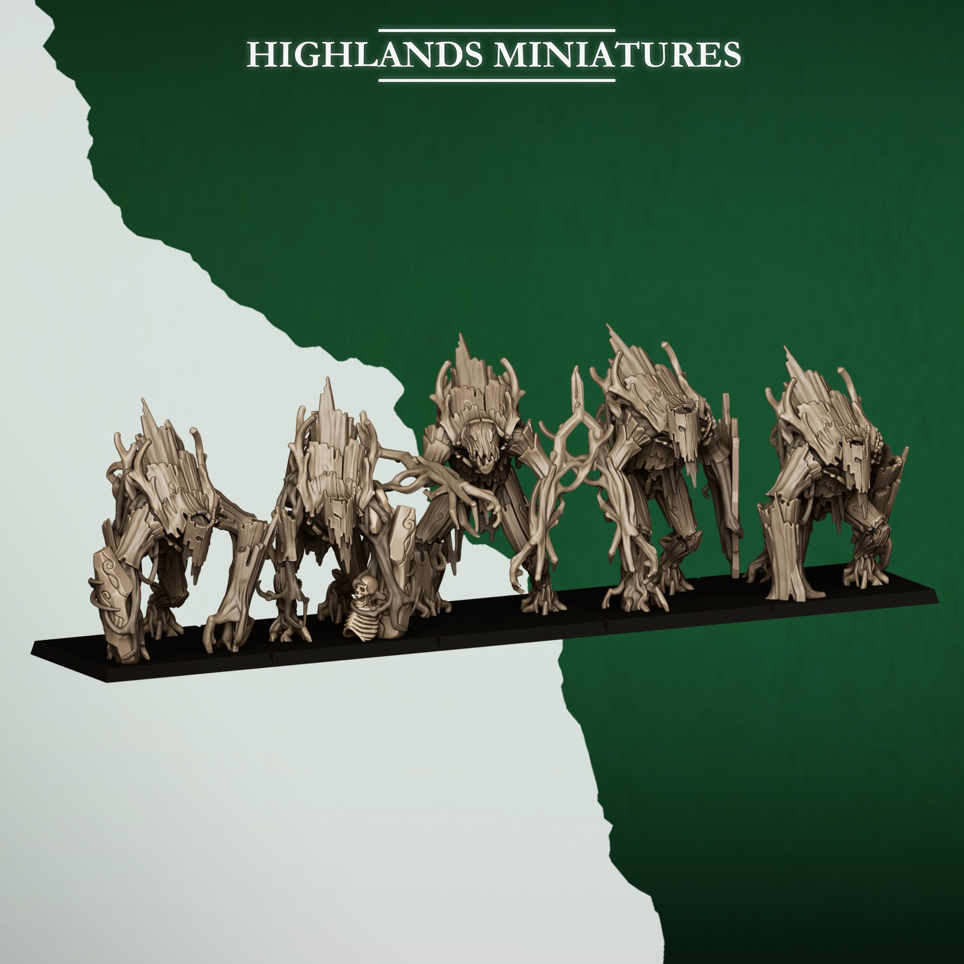 Miniatura Golem del Bosque Elfos Silvanos resina 28mm sin pintar - Drakholm