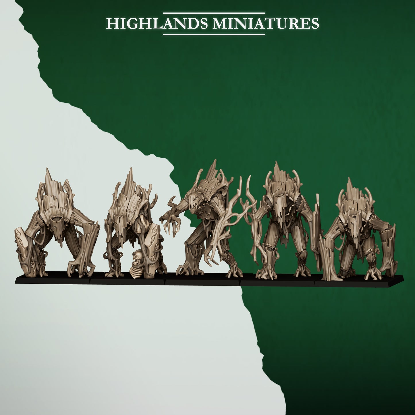 Miniatura Golem del Bosque Elfos Silvanos resina 28mm sin pintar - Drakholm
