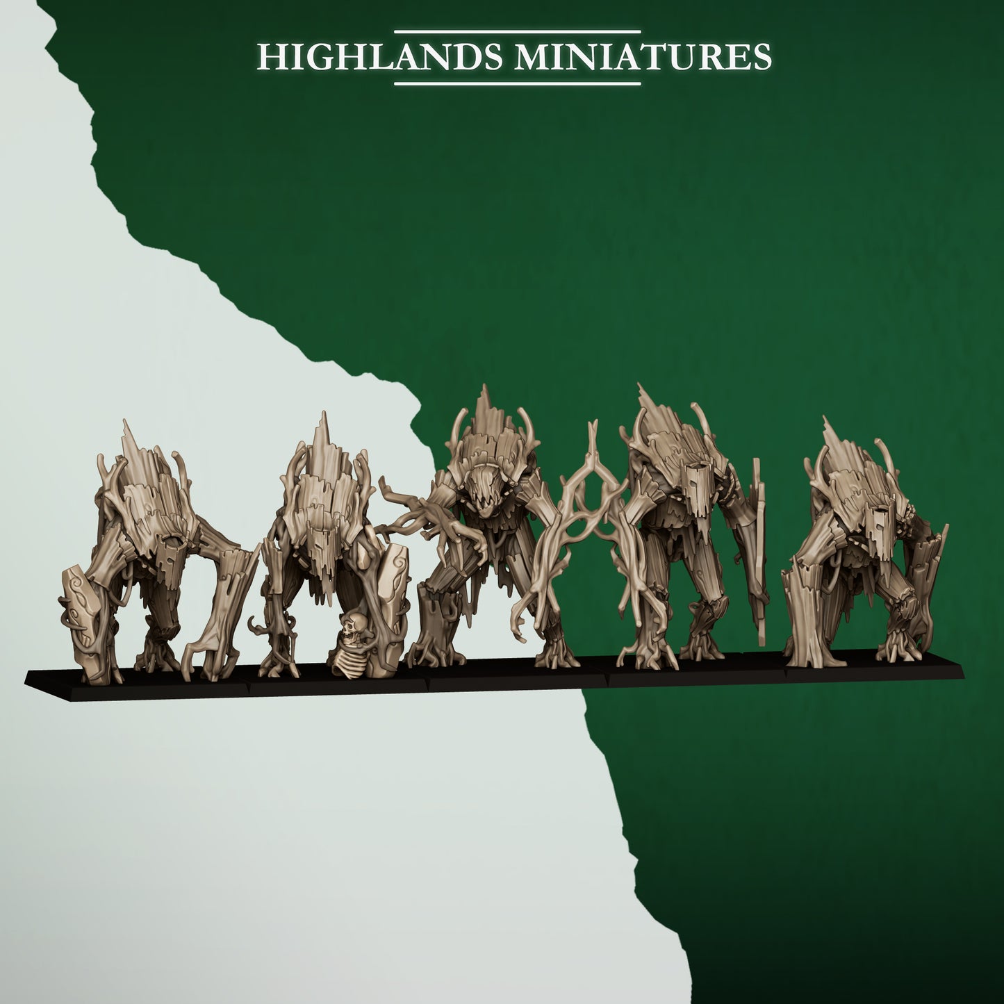 Miniatura Golem del Bosque Elfos Silvanos resina 28mm sin pintar - Drakholm