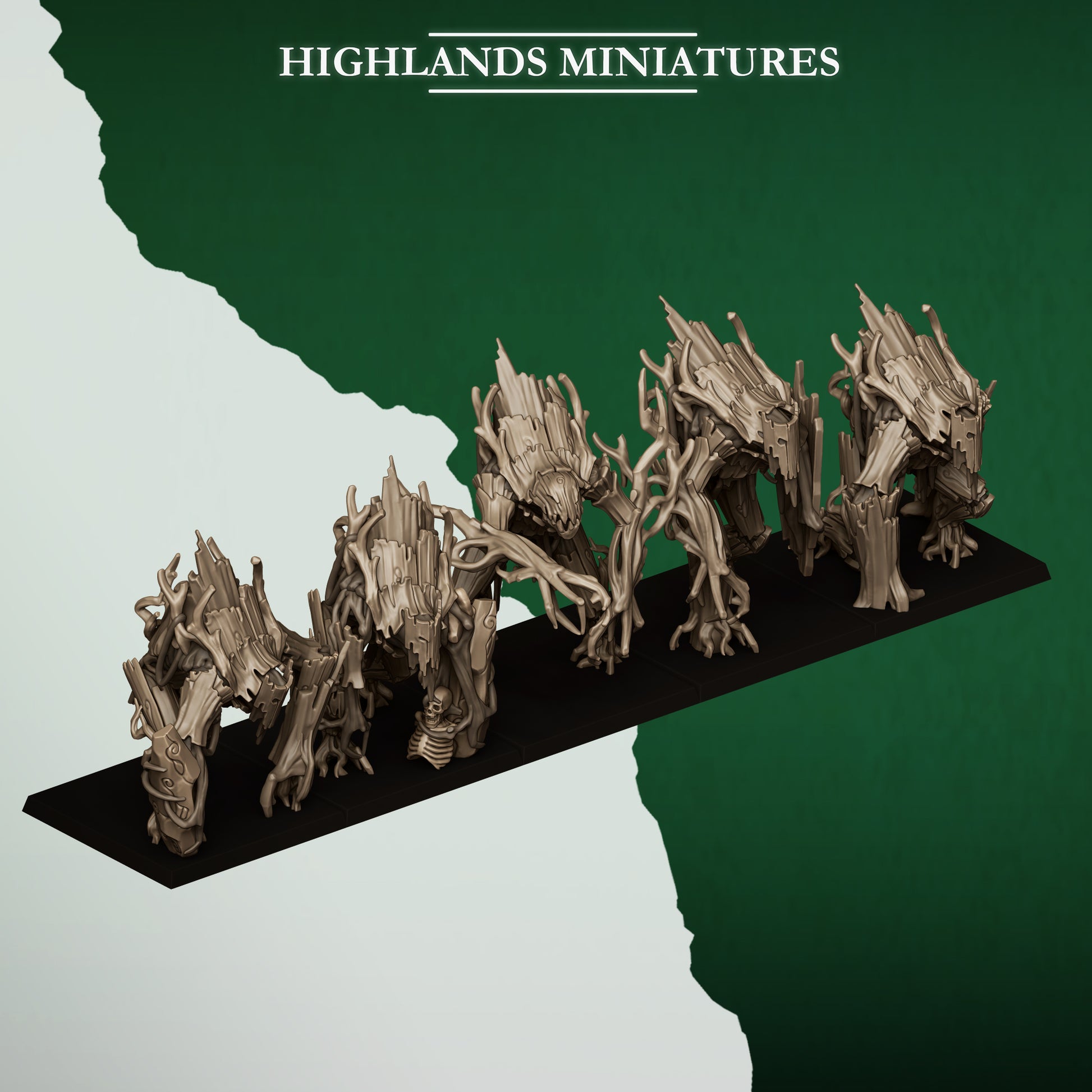 Miniatura Golem del Bosque Elfos Silvanos resina 28mm sin pintar - Drakholm