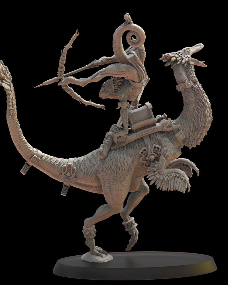 Miniatura Heroína Camaleón V1 Saurios Ancestrales resina 28mm sin pintar - Drakholm