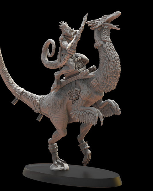 Miniatura Heroína Camaleón V2 Saurios Ancestrales resina 28mm sin pintar - Drakholm