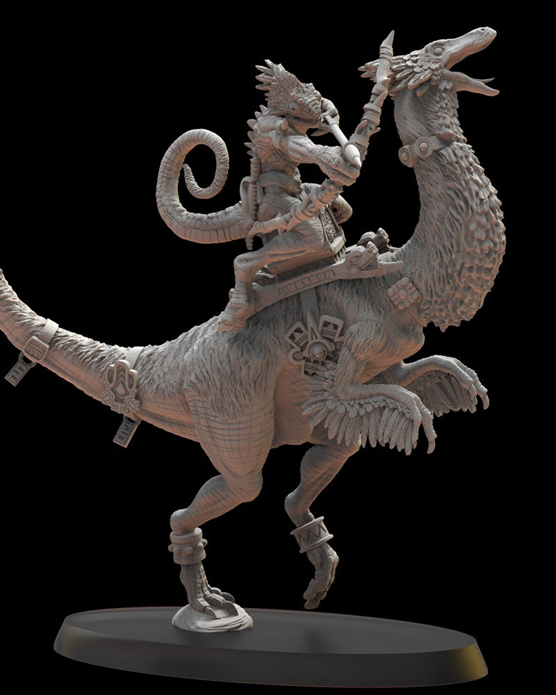 Miniatura Heroína Camaleón V2 Saurios Ancestrales resina 28mm sin pintar - Drakholm